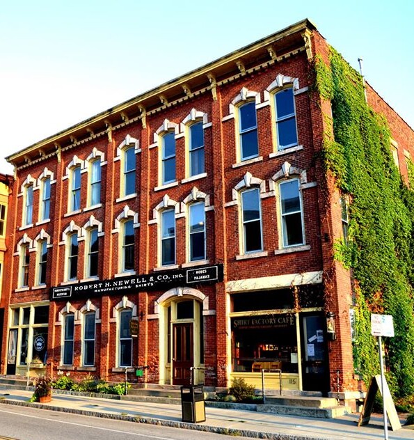 The Hart House Hotel in the former Newell Shirt Factory Building in